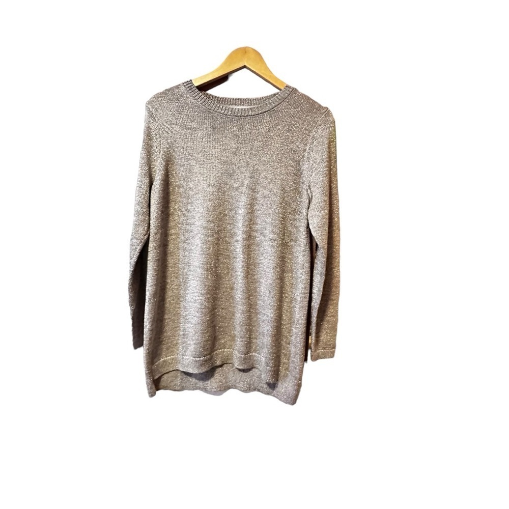 🔴5 for $40 SALE!
J.Jill Silver Gray Metallic Long SleeveCrew Neck Sweater sz S